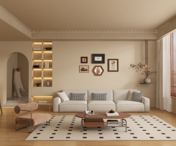 French Style A Living Room-ID:647166018