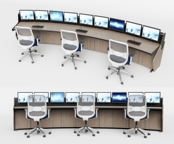 Modern Office Desk And Chair-ID:274369969