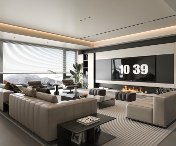 Modern A Living Room-ID:242079978