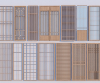 New Chinese Style Wooden Screen Partition-ID:876142982