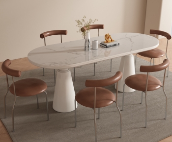 Modern Dining Table And Chairs-ID:990406045