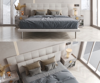 Modern Double Bed-ID:945084101