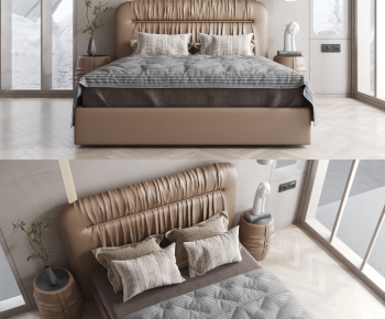 Modern Double Bed-ID:616025922