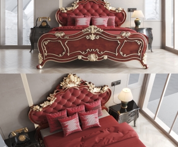 European Style Double Bed-ID:700309991