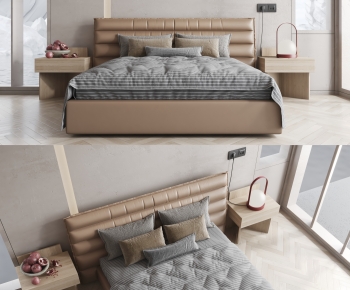 Modern Double Bed-ID:445851099