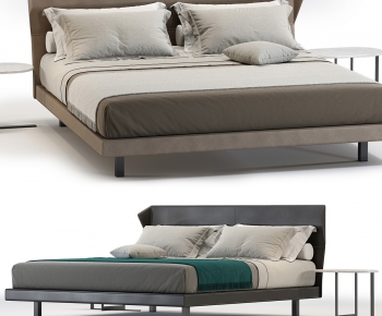 Modern Double Bed-ID:685637009