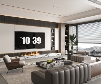 Modern A Living Room-ID:988487965