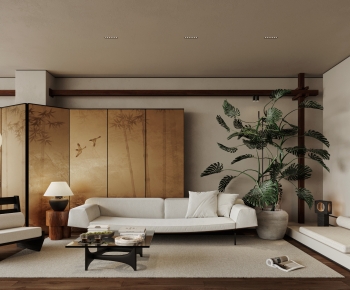 Wabi-sabi Style A Living Room-ID:316091066