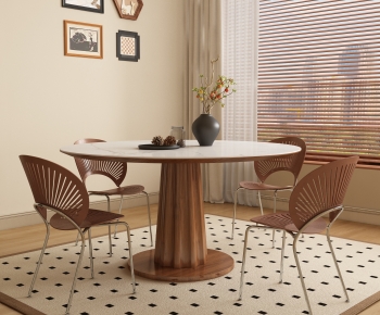 French Style Dining Table And Chairs-ID:514679912