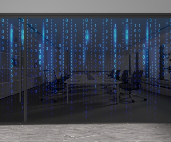 Modern Glass Screen Partition-ID:669795046