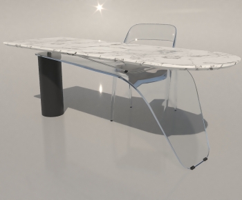 Modern Computer Desk And Chair-ID:632164004