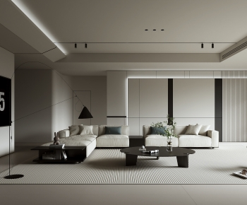 Modern A Living Room-ID:593858002