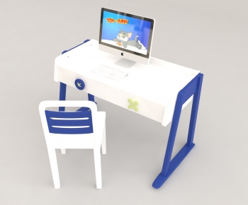 Modern Computer Desk And Chair-ID:221303944