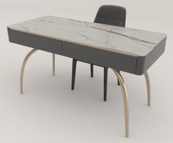 Modern Computer Desk And Chair-ID:639581926