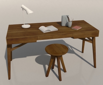 Nordic Style Computer Desk And Chair-ID:834425938