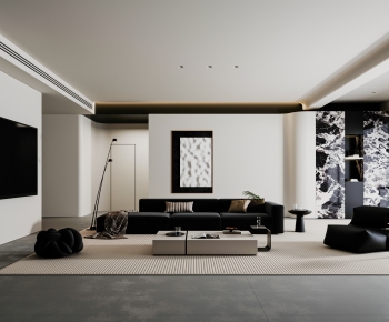 Modern A Living Room-ID:691210993