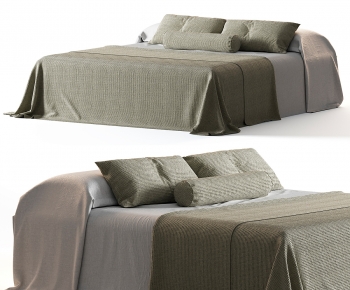 Modern Double Bed-ID:614002947