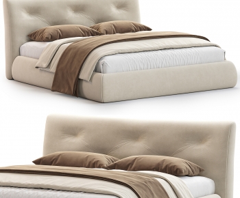 Modern Double Bed-ID:791295054