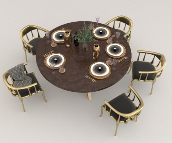 Modern Dining Table And Chairs-ID:490700015