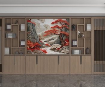 New Chinese Style Bookcase-ID:626668956