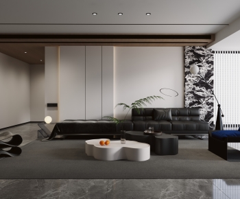 Modern A Living Room-ID:985282908