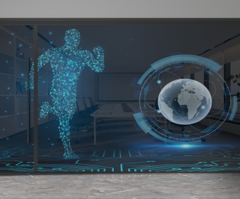 Modern Glass Screen Partition-ID:923088078