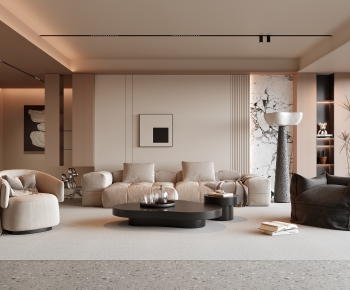 Modern A Living Room-ID:674375065