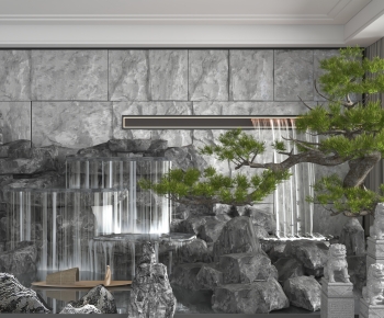 New Chinese Style Rockery Waterscape-ID:173558001