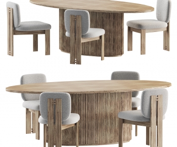 Nordic Style Dining Table And Chairs-ID:959765918