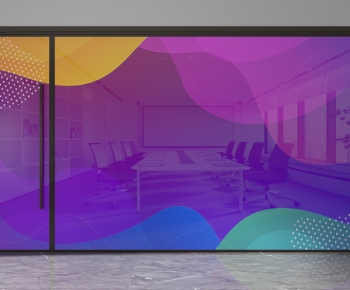 Modern Glass Screen Partition-ID:129522096