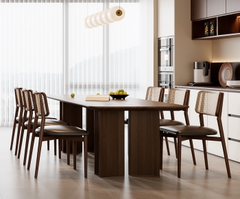 Modern Dining Table And Chairs-ID:884507894