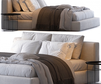 Modern Double Bed-ID:322597988