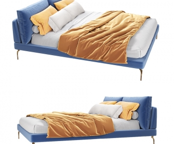 Nordic Style Double Bed-ID:859656105