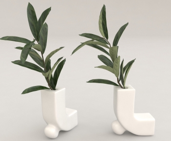 Modern Potted Green Plant-ID:824890144