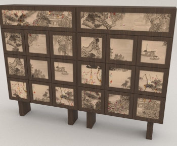 New Chinese Style Decorative Cabinet-ID:128529193