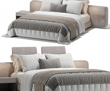 Modern Double Bed-ID:955375914