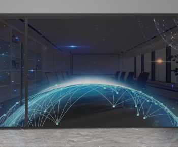 Modern Glass Screen Partition-ID:646400511