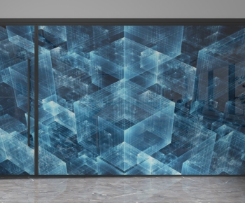 Modern Glass Screen Partition-ID:892510474