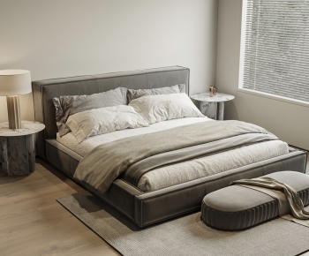 Modern Double Bed-ID:323100099