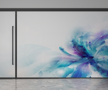 Modern Glass Screen Partition-ID:243760112