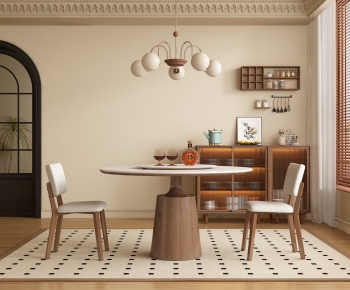 French Style Dining Table And Chairs-ID:939176084