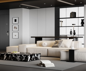 Modern A Living Room-ID:852006917