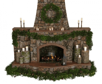 Modern Fireplace-ID:705529933