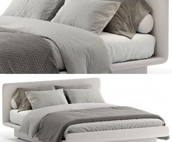 Modern Double Bed-ID:851834062