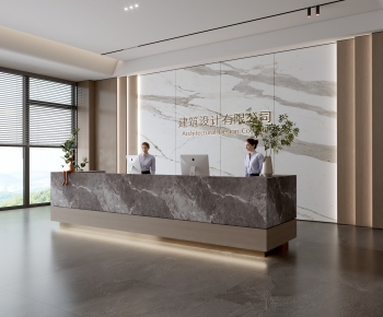 Modern Office Reception Desk-ID:352644922