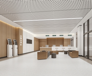 Modern Hospital Hall-ID:506705055