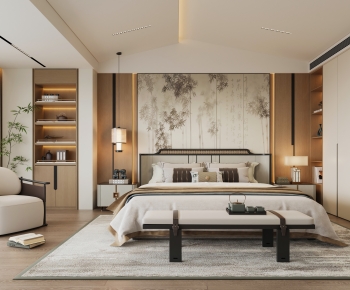 New Chinese Style Bedroom-ID:549880035