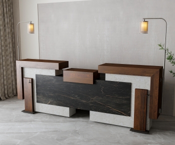 New Chinese Style Reception Desk-ID:246829034