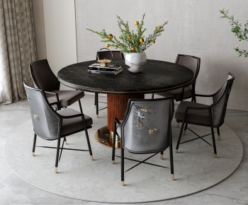 New Chinese Style Dining Table And Chairs-ID:637741099