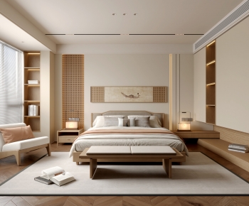 New Chinese Style Bedroom-ID:889470104